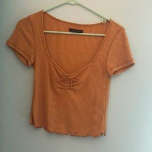 Abercrombie and Fitch yellow crop top